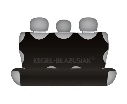 Üléshuzat trikó hátsó ülésre, fekete színben (1db) Gyors kiszállítás